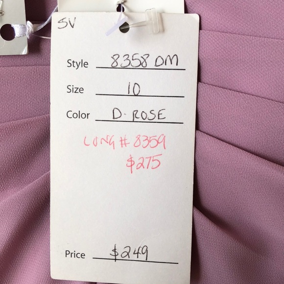 NWT Sorella Vita chiffon homecoming prom cocktail dress 8358 - Picture 5 of 5